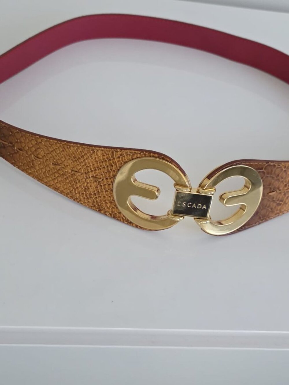 ESCADA SNAKE LIKE BELT! VINTAGE! - Picture 5 of 14